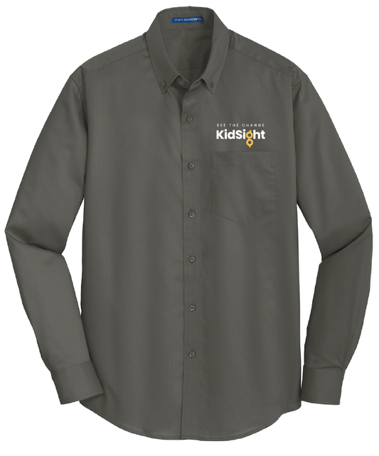 KidSight Embroidered Long Sleeve Twill Shirt